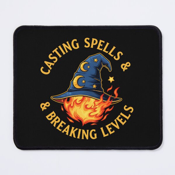 Item preview, Casting Spells & Breaking Levels Wizard Hat Gaming Motif designed and sold by Fuechse.