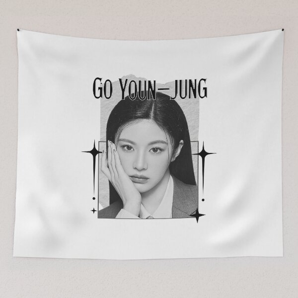 Item preview, Go Youn-jung Korean actress South Korean celebrity K-drama star Korean film Scrapbook Collage Cozy Y2K Vintage Design designed and sold by HELL0WBELLO.