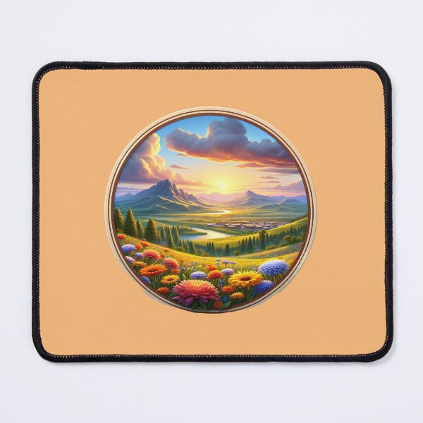 Item preview, Billings USA – Cute 3D Landscape Label | Big Sky Montana Illustration, designed and sold by PaintMeWorld.