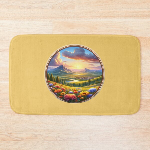Item preview, Billings USA – Cute 3D Landscape Label | Big Sky Montana Illustration,  designed and sold by PaintMeWorld.