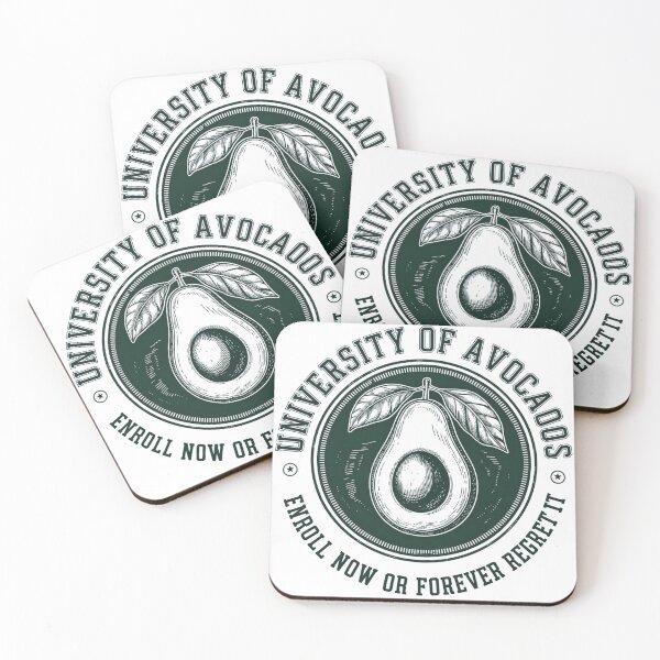 Item preview, University of Avocaos – Funny Avocado Pun College Design designed and sold by ArtfullyJua.