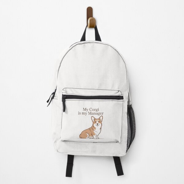 Item preview, My Corgi Is My Manager – Funny Work From Home Dog Design designed and sold by Corgi & co Shop.