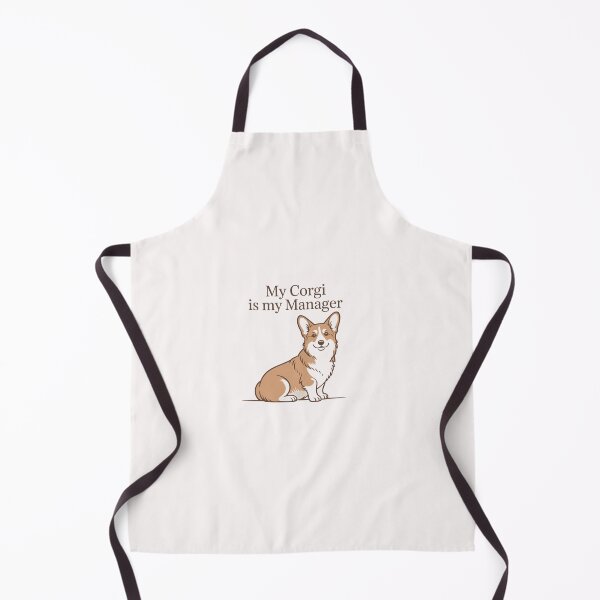 Item preview, My Corgi Is My Manager – Funny Work From Home Dog Design designed and sold by Corgi & co Shop.