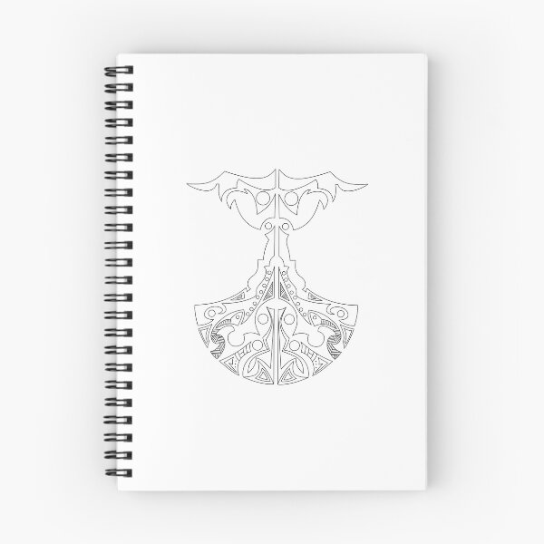 Item preview, Tribal Double Axe Line Art designed and sold by Color for Balance .