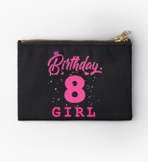 Pink Birthday Girl 8 Studio Pouch