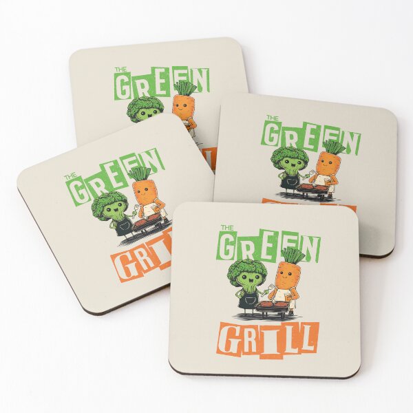 Item preview, Vegan, grill, broccoli and carrot, vintage designed and sold by OrenjiArtShop.