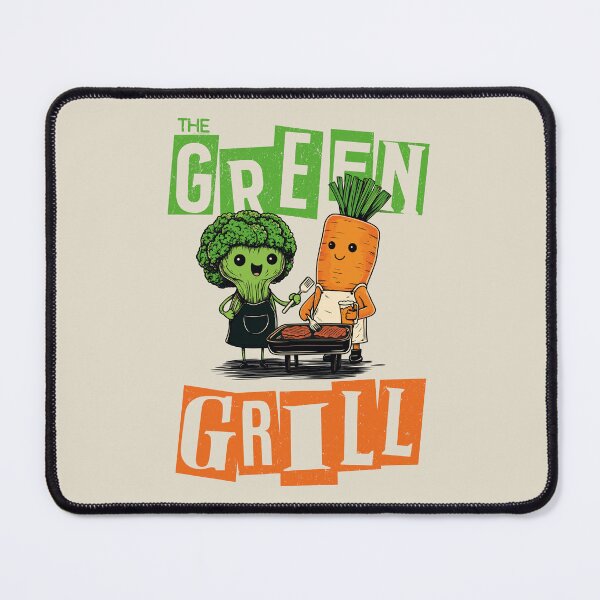 Item preview, Vegan, grill, broccoli and carrot, vintage designed and sold by OrenjiArtShop.