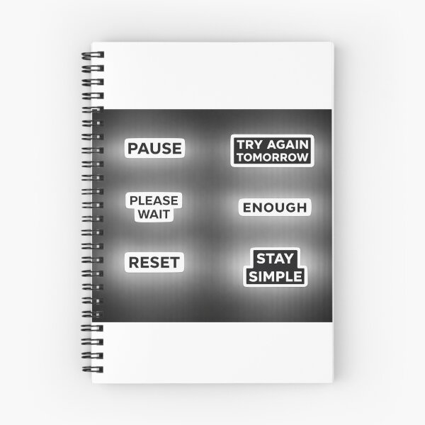 Item preview, Pause/ Reset / Try Again Tomorrow  designed and sold by CzipipitoStudio.