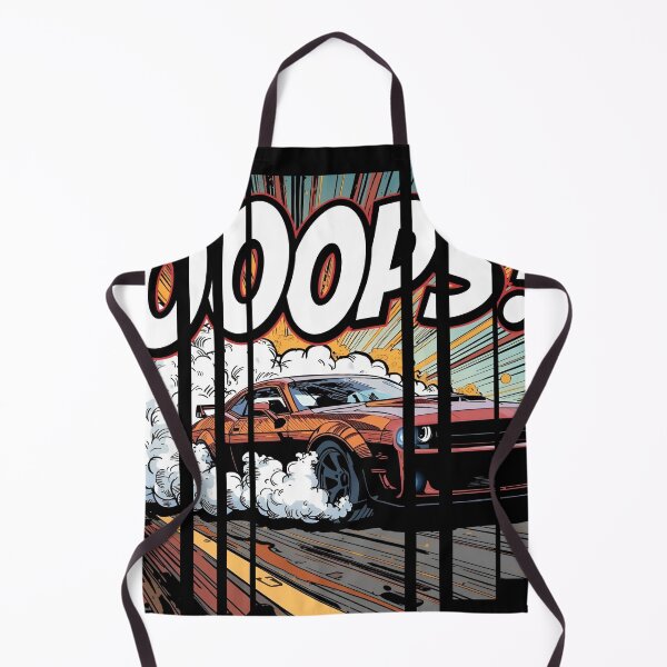 Item preview, Sports car doing burnout, smoke spelling Oops 5 designed and sold by Neon G.