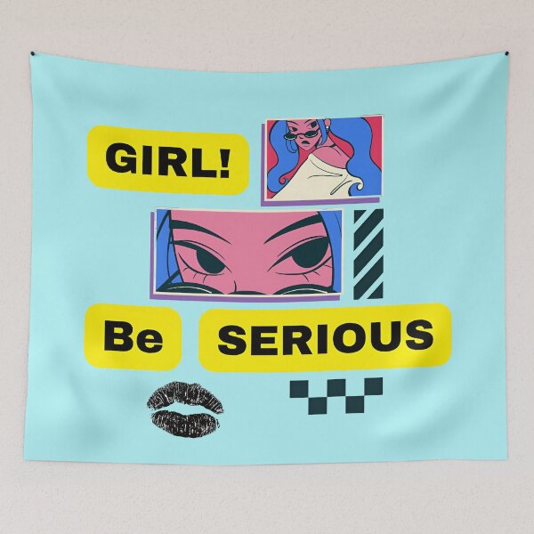 Item preview, Girl Be Serious - Y2K Pop Art Aesthetic. designed and sold by Artistry-Nadia.