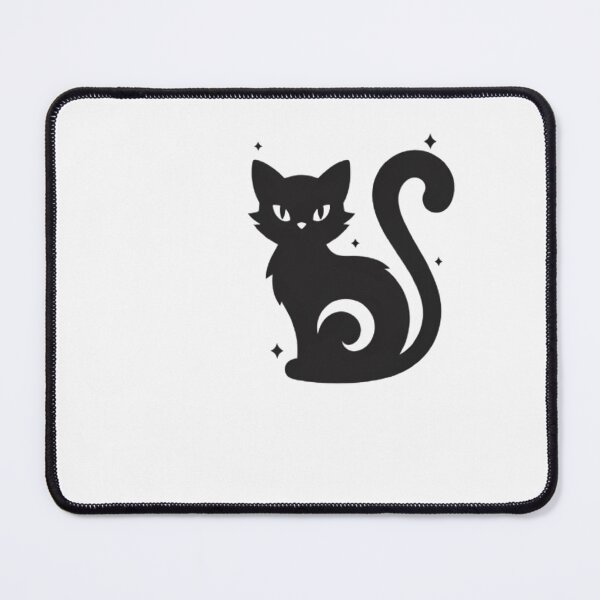 Item preview, Copy of Mystical Black Cat Shadow with Swirling Tail Design designed and sold by NovaDigitalArt45.