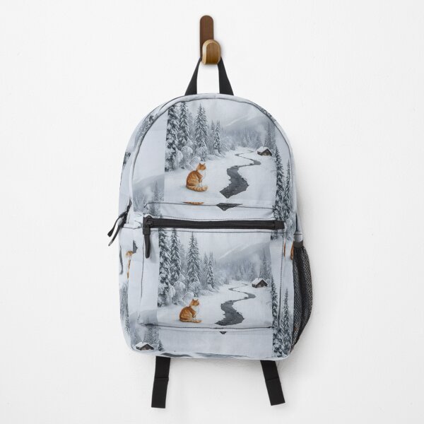 Item preview, Heavy Winter Cabin and Ginger Cat by the River designed and sold by Pukisdaizi.