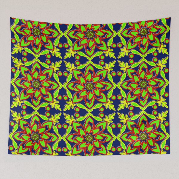 Item preview, "Floral Mandala with Radiant Leaves and Petal Geometry" designed and sold by nighttime1990.