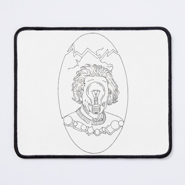 Item preview, Einstein Lightbulb Genius Line Art designed and sold by Color for Balance .