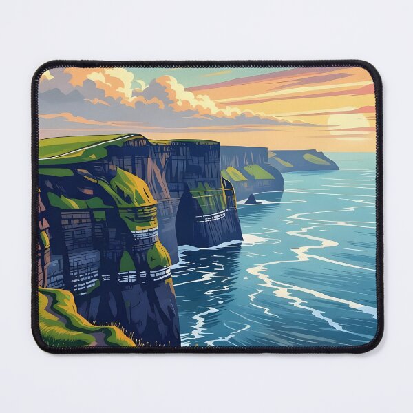 Item preview, The Cliffs of Moher Travel Poster designed and sold by Robert Lacy.