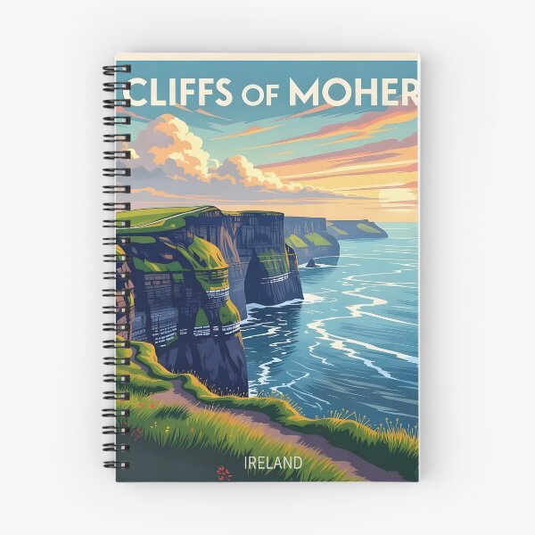Item preview, The Cliffs of Moher Travel Poster designed and sold by Robert Lacy.