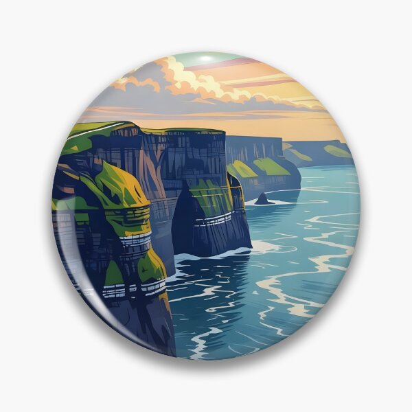 Item preview, The Cliffs of Moher Travel Poster designed and sold by Robert Lacy.