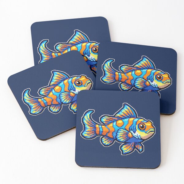 Item preview, Vibrant Mandarin Fish - Detailed Fish Embroidery Style Art designed and sold by NandaFajarSu.