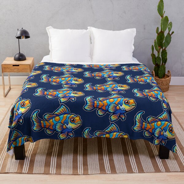 Item preview, Vibrant Mandarin Fish - Detailed Fish Embroidery Style Art designed and sold by NandaFajarSu.