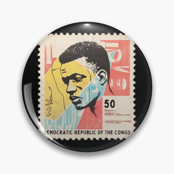 Item preview, Vintage Democratic Republic of the Congo Postage Stamp - Afro-Modernist Portrait designed and sold by tiigerdad.