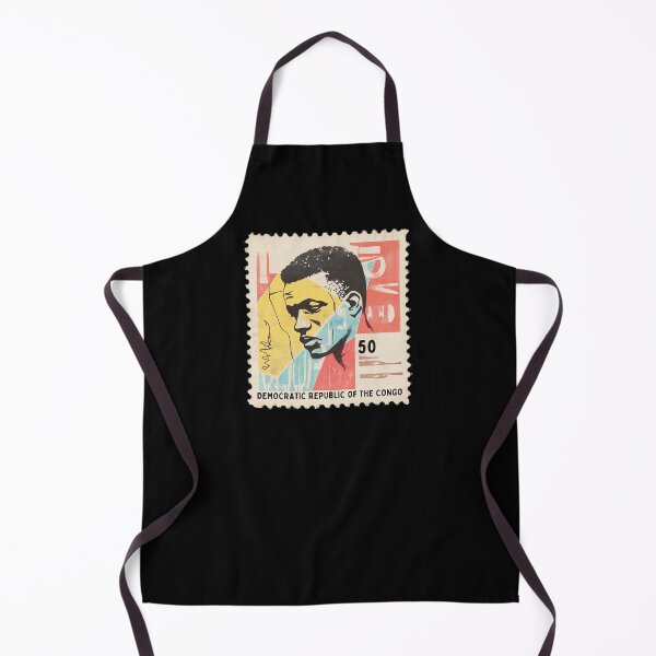 Item preview, Vintage Democratic Republic of the Congo Postage Stamp - Afro-Modernist Portrait designed and sold by tiigerdad.