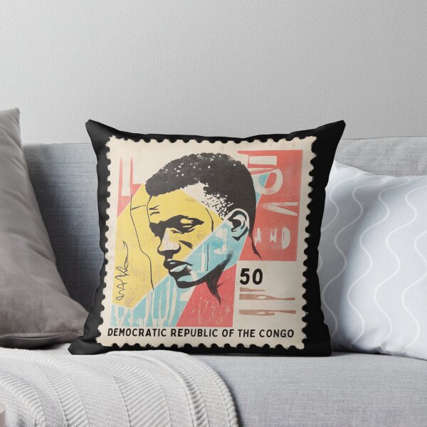 Item preview, Vintage Democratic Republic of the Congo Postage Stamp - Afro-Modernist Portrait designed and sold by tiigerdad.