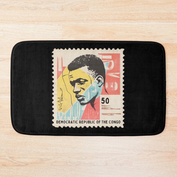 Item preview, Vintage Democratic Republic of the Congo Postage Stamp - Afro-Modernist Portrait designed and sold by tiigerdad.