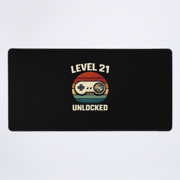 Item preview, Level 21 Unlocked Retro Gamer Shirt | Vintage Gaming Birthday T-Shirt | Classic Controller Arcade Tee designed and sold by DailyDrivesct.