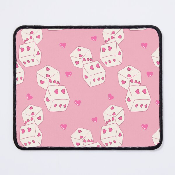 Item preview, Valentine Dice Pattern – Pink Heart Dice Sticker & Seamless Design designed and sold by thank you.
