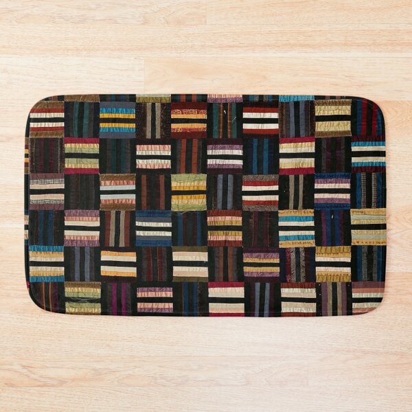 Item preview, Vintage Roman Stripes Patchwork Quilt designed and sold by AnimaliaStar.