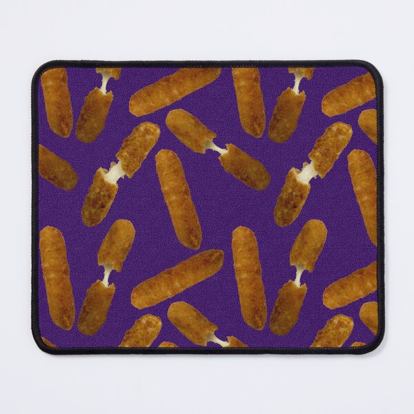Item preview, Mozzarella Stick seamless pattern with Purple designed and sold by Paintbrushbetty.