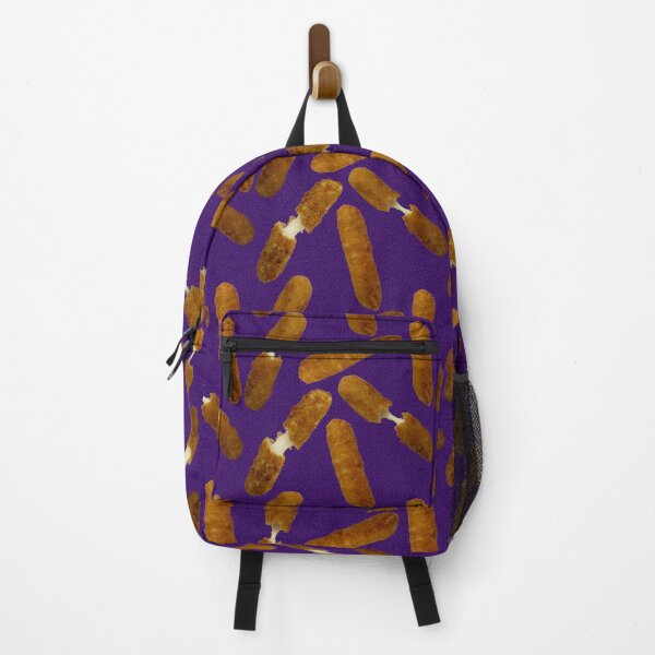 Item preview, Mozzarella Stick seamless pattern with Purple designed and sold by Paintbrushbetty.