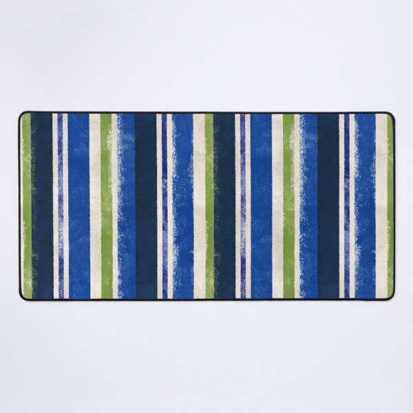 Item preview, Textured Blue Green Nautical Stripes designed and sold by bubblegoth.
