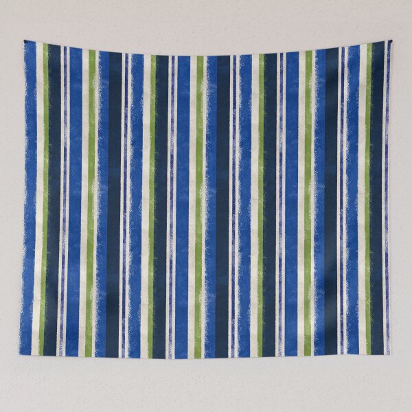 Item preview, Textured Blue Green Nautical Stripes designed and sold by bubblegoth.