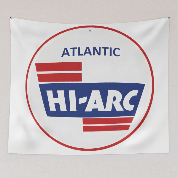 Item preview, Vintage Atlantic Hi-Arc Gasoline Retro Sign Illustration designed and sold by CharlieDesings.