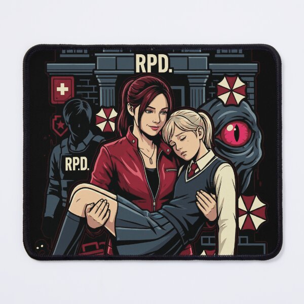 Item preview, Momster Hunter - Claire and Sherry - Resident Evil 2 designed and sold by nerdygamespot.