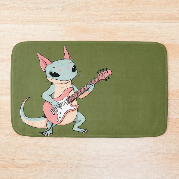Item preview, Pastel Punk Rock Axolotl Playing Guitar - Soft Grunge Aesthetic Kids Design designed and sold by Amplify-n-Co.