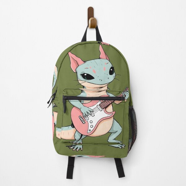 Item preview, Pastel Punk Rock Axolotl Playing Guitar - Soft Grunge Aesthetic Kids Design designed and sold by Amplify-n-Co.