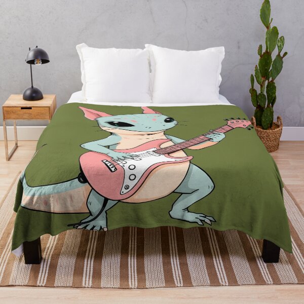 Item preview, Pastel Punk Rock Axolotl Playing Guitar - Soft Grunge Aesthetic Kids Design designed and sold by Amplify-n-Co.