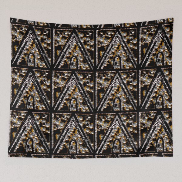 Item preview, "Textured Letter 'A' Pattern with Metallic Flourishes" designed and sold by nighttime1990.