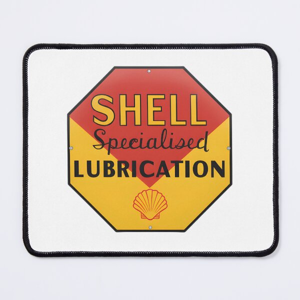 Item preview, Vintage Shell Specialized Lubrication Octagonal Porcelain Sign designed and sold by CharlieDesings.