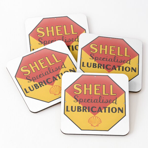 Item preview, Vintage Shell Specialized Lubrication Octagonal Porcelain Sign designed and sold by CharlieDesings.