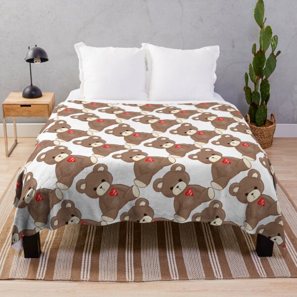 Item preview, Fluffy Brown Teddy Bear - Love designed and sold by cherrynat1.