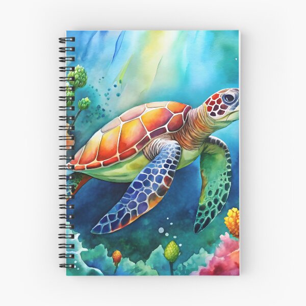 Item preview, Painted Sea Turtle designed and sold by trendspatterns.