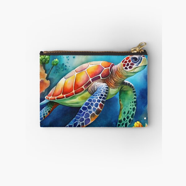 Item preview, Painted Sea Turtle designed and sold by trendspatterns.