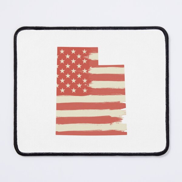 Item preview, Utah USA Flag Silhouette – Stars and Stripes State Outline designed and sold by Paper Drip.