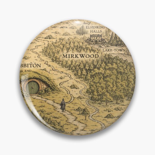 Item preview, The Hobbit Map designed and sold by Morpheushop.