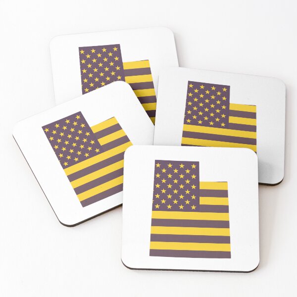 Item preview, Utah USA Flag Silhouette – Stars and Stripes State Outline designed and sold by Paper Drip.