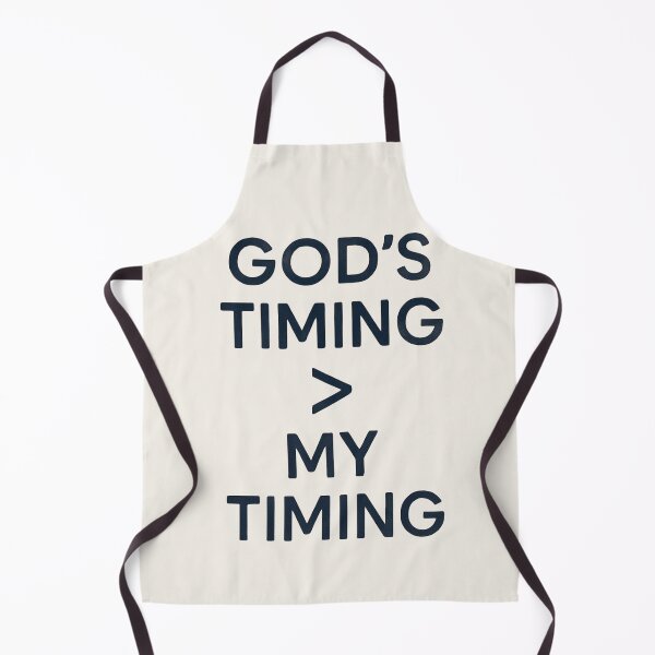 Item preview, God’s Timing > My Timing – Faith Quote Christian Minimal Typography Design designed and sold by astersgraphics.
