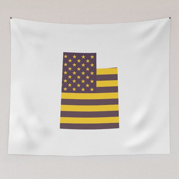 Item preview, Utah USA Flag Silhouette – Stars and Stripes State Outline designed and sold by Paper Drip.